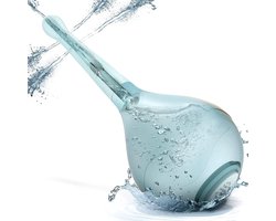 SnelShoppen - Anti-terugstroom Vaginale Douche & Anale Reiniging - 150 ml Intieme Wasbal met 5 Gaten Siliconen Spuitmond voor Dames en Heren - Blauw