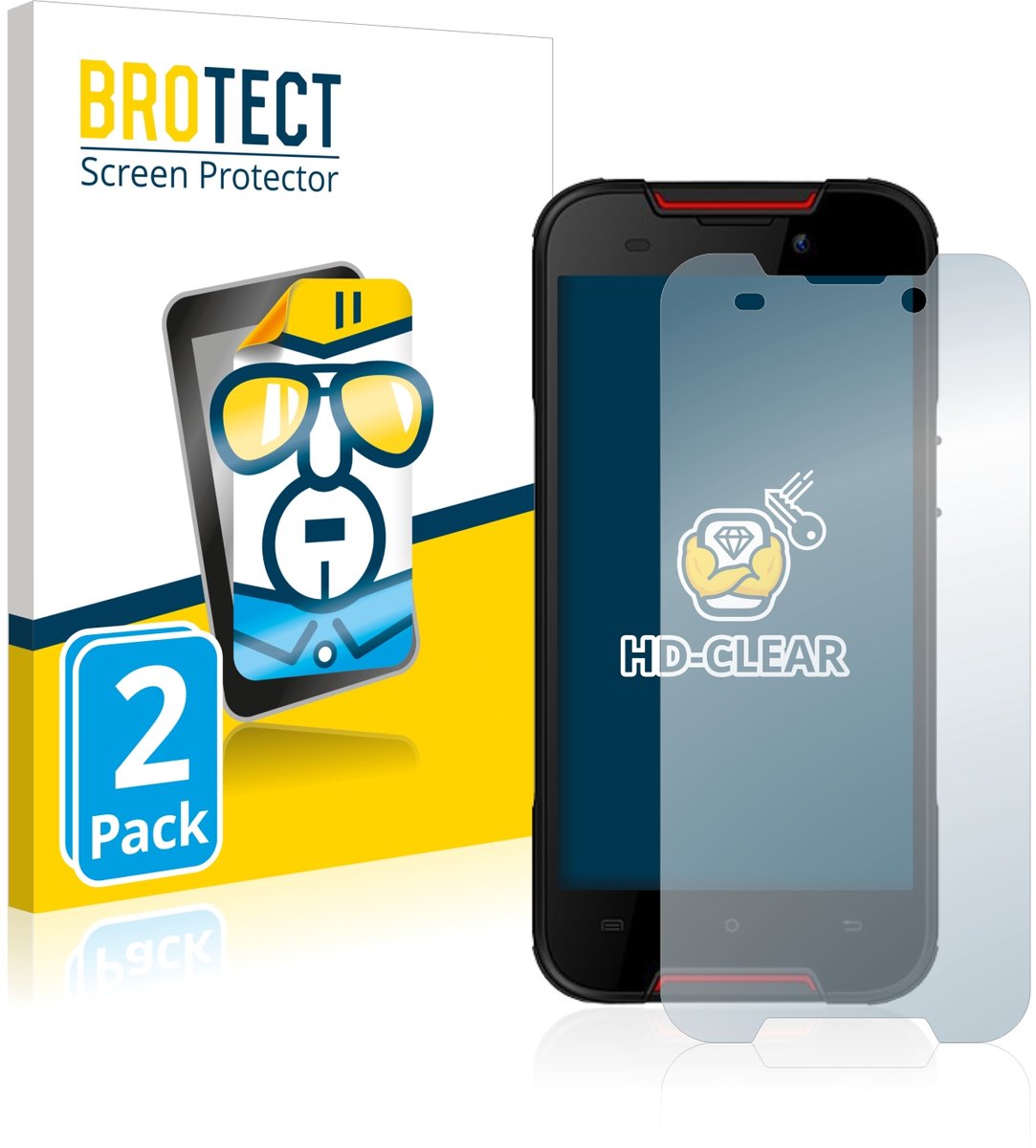 BROTECT - Screenprotector voor Cubot Quest Lite - Folie Beschermfolie transparant 2 Stuks