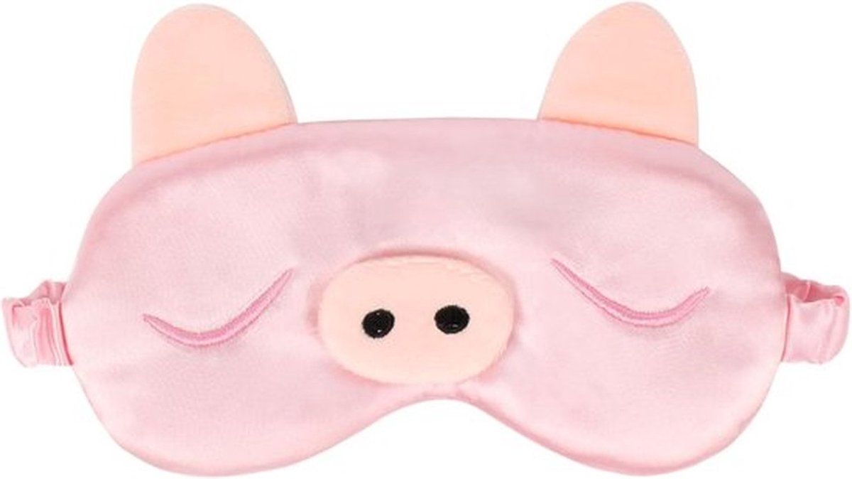 Schattig cartoon ontwerp slaapmasker voor op reis, zacht pluche oogmasker voor op kantoor