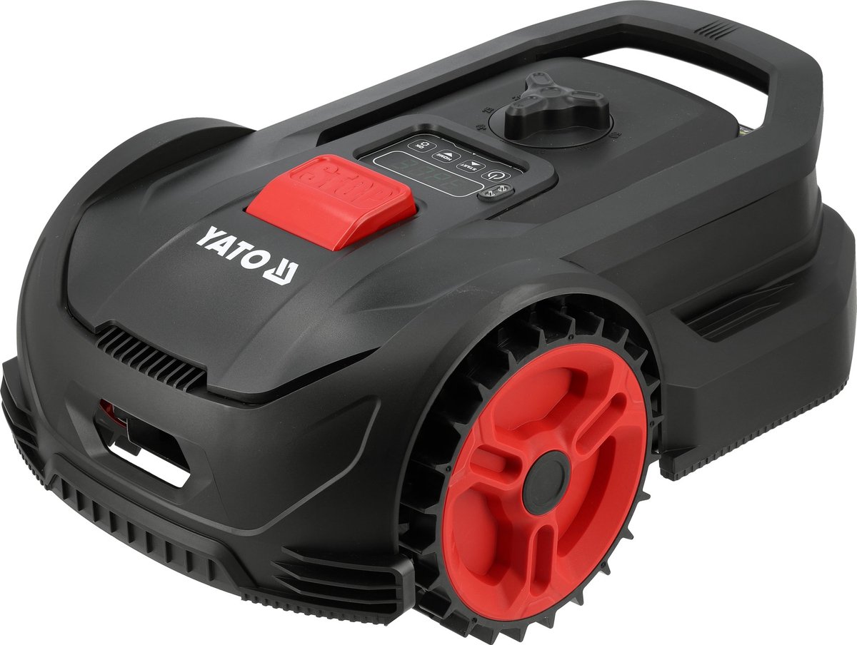 YATO Professionele Robotmaaier – Tot 300 m² – 20V Li-Ion (2 Ah) – Zwevend Maaidek – Regensensor & Diefstalbeveiliging – Inclusief 100 m Begrenzingskabel