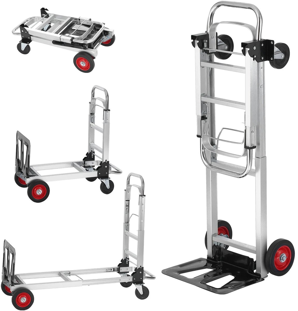 DailyDamaar steekwagen - Transportkar - Bagagedrager - Opvouwbare steekwagen - 181 kg - Hand- en platform truck - Lichtgewicht
