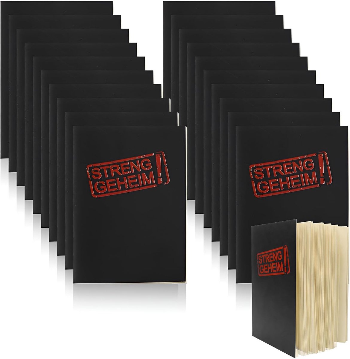 SnelShoppen - 20pcs Mini Notepads A7 Detective Notebooks - Sterke Secret Notitieboekjes voor Kinderen, Feest, Verjaardag, Portable, Blanko Notities