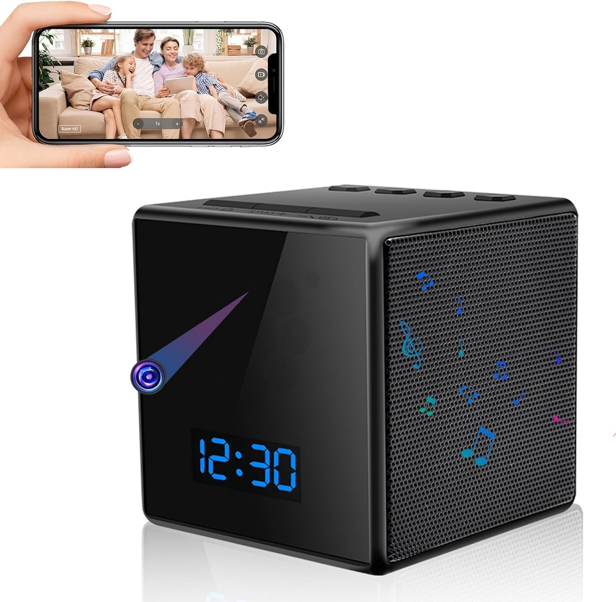SnelShoppen - Portable Mini Camera - Onzichtbare Spionagecamera - HD 1080p - Beweging Detectie - Draagbare Binnen- en Buitencamera - 150 Graden Hoek