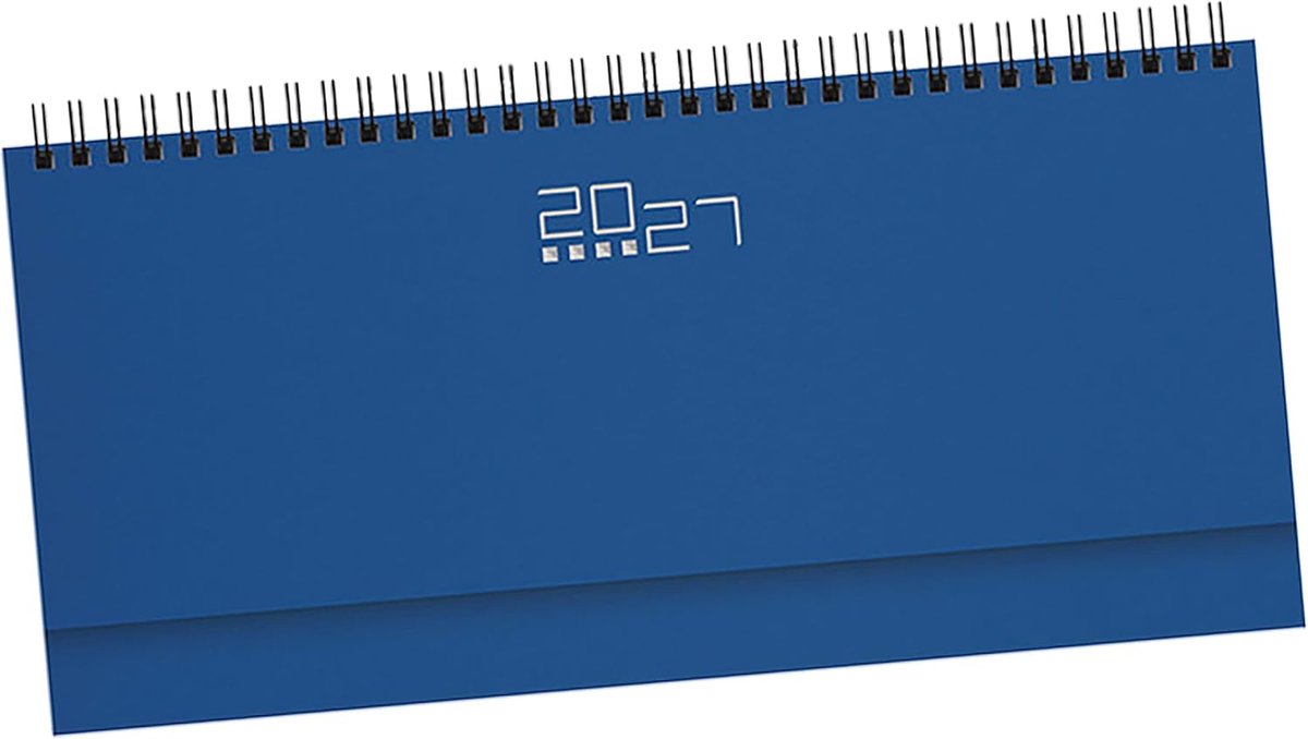SnelShoppen - Pubblimania Weekplanner 2025 - Lichtblauw Italiaans Ontwerp - Spiral Binding - 128 Pagina's - Bureauplanner voor Afspraken - Thuis & Kan