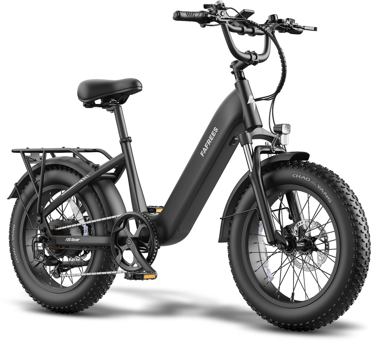 FAFREES F20 Rover Compacte 20'' Fat-Tire E-Bike – 48V 15Ah Accu 80km Bereik 55Nm Koppel Hydraulische Rem – Zwart