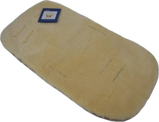 SnelShoppen - KIWA Lambskin Insert voor Kinderwagen, Buggy, Babybed, Medisch Geleerd Merino Schapenvacht, Warm en Cozy, 75x38 cm van Snelshoppen — afbeelding 2