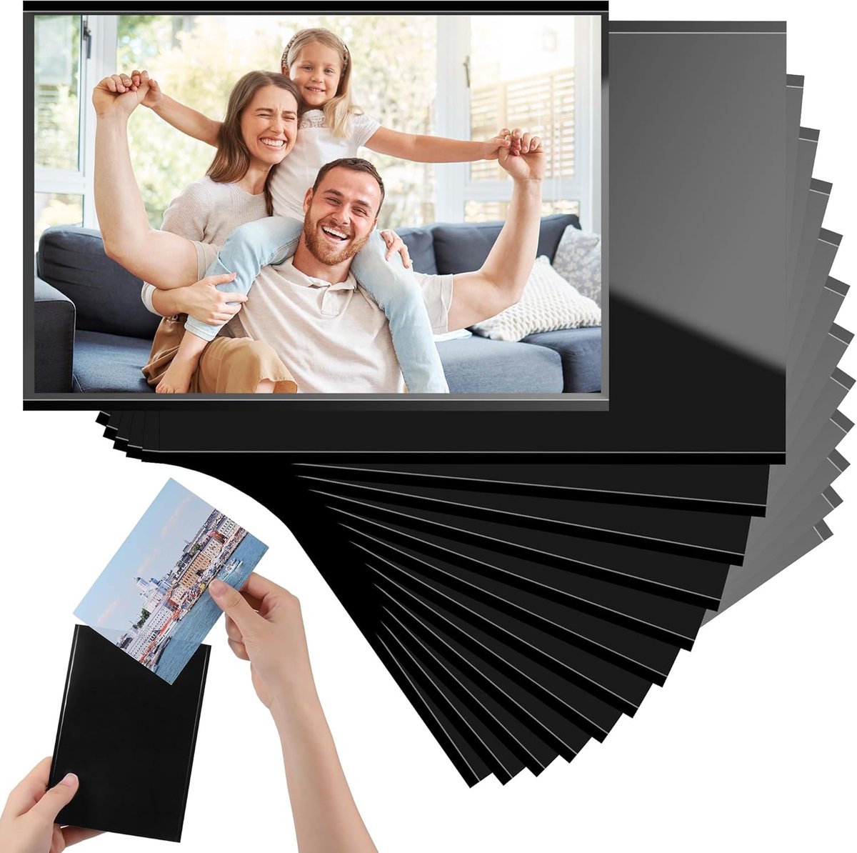 12-delige Magnetische Fotolijsten voor Koelkast - 10x15 cm Herbruikbare Photo Magneten
