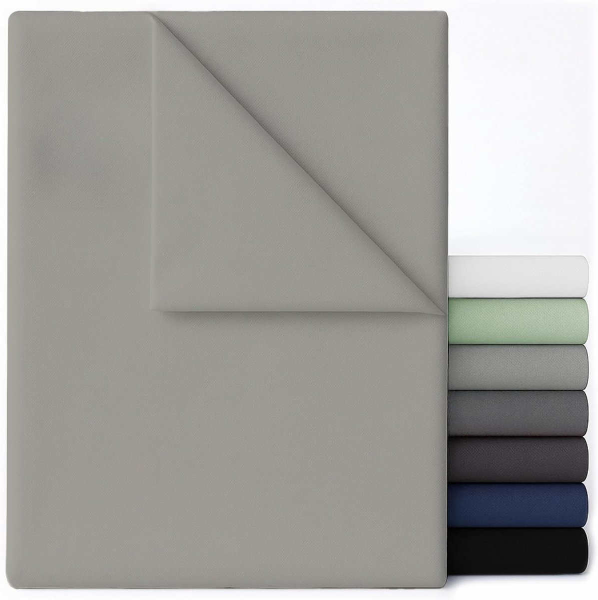 SnelShoppen - Fitted Sheet voor 2 Personen – 230x270 Grijs – Ultra Zacht Microfiber – Geschikt voor Dubbel Bed 140x200/150x200 – Oeko-Tex Gecertificee