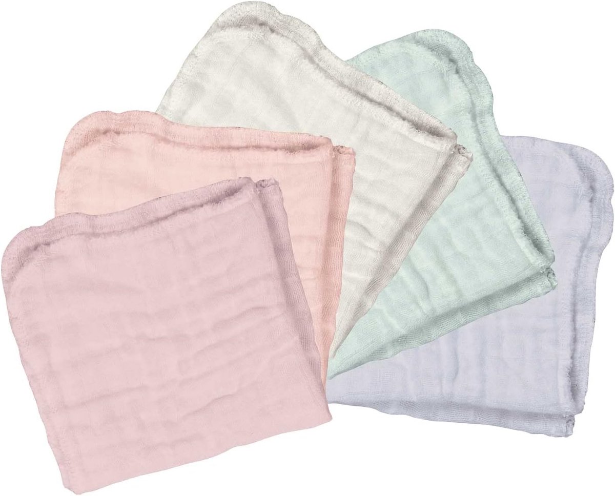SnelShoppen - Absorberende biologische katoen muslin doeken voor volwassenen, hypoallergeen, ademend, Oeko-Tex gecertificeerd, multifunctioneel, 100%