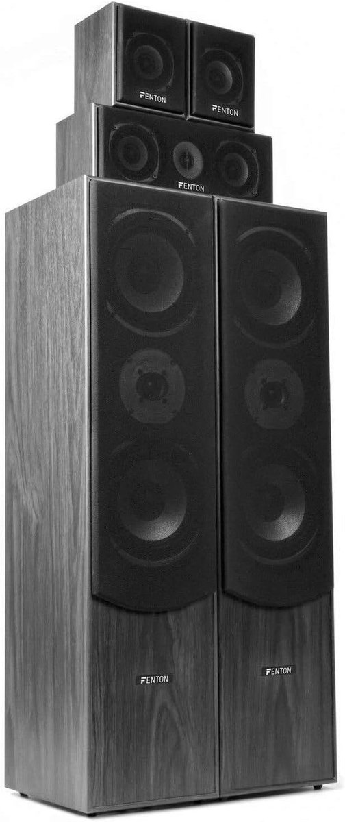 5.1 Home Cinema Surround Speakerset met 10" Subwoofer - 1300W Vermogen van Bomaker — afbeelding 3