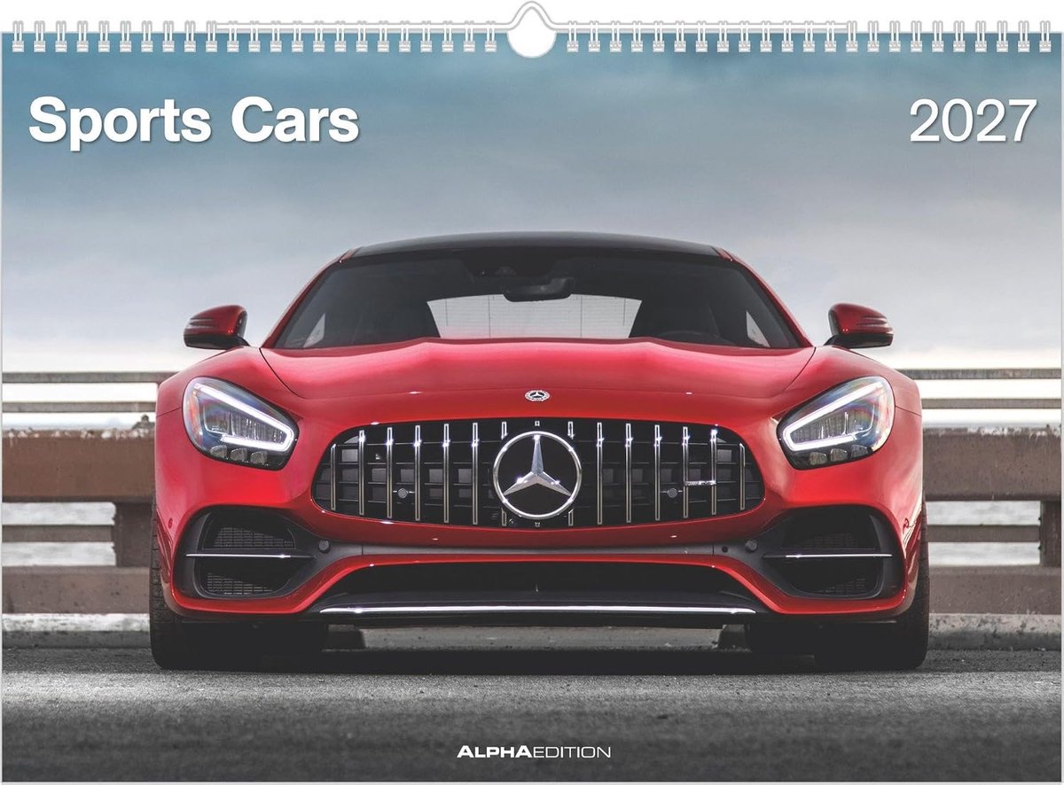 SnelShoppen - Sports Cars 2027 Wandkalender A3 | Luxe Auto Kalender | Muurdecoratie voor Auto-liefhebbers | Perfect voor Thuis en Kantoor | A3 Formaat