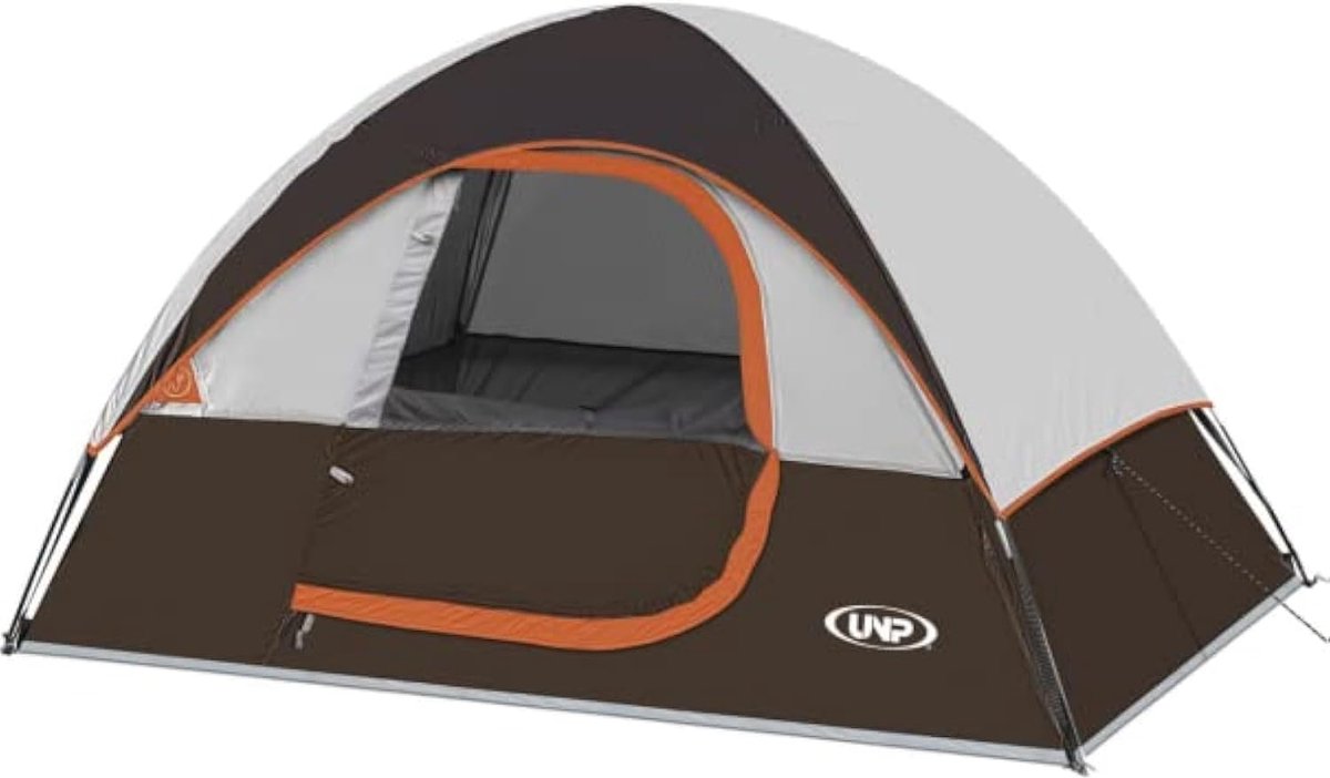 SnelShoppen - Camping Tent 2 Persoons, Waterdichte & Winddichte Tent met Regenzeil, Eenvoudig Op Te Zettten, Lichtgewicht Dome Tent voor Kamperen, Hik