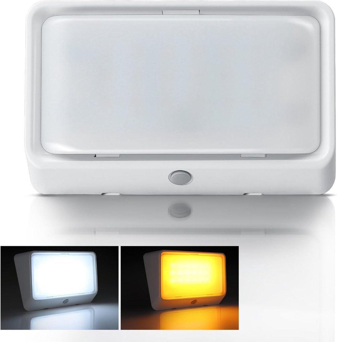 SnelShoppen - Outdoor Lamp Caravan Camper Truck IP66 Waterdicht LED Verlichting 12V met Schakelaar 410 Lumen 3 Kleuren Wit Amber Rood Nachtlicht