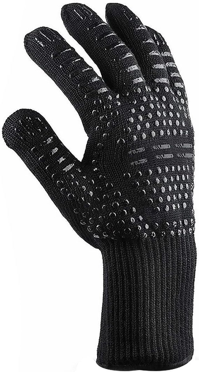 SnelShoppen - Barbecue Handschoenen - Hittebestendige Ovenhandschoenen tot 500℃ - Vuurvast voor Koken, Bakken, Barbecue, Lassen - Universeel en Duurza