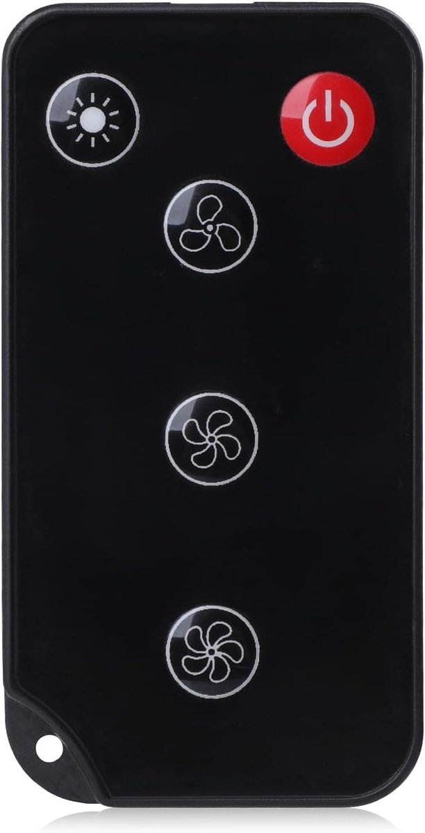 Afstandsbediening Ventilator - Afstandsbediening - Ventilator Bediening - Aan/Uit LED - 8 x 4 x 07 cm - Zwart