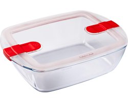 Cook &, Heat Voedselcontainer Rechthoek met Deksel 28 x 20cm