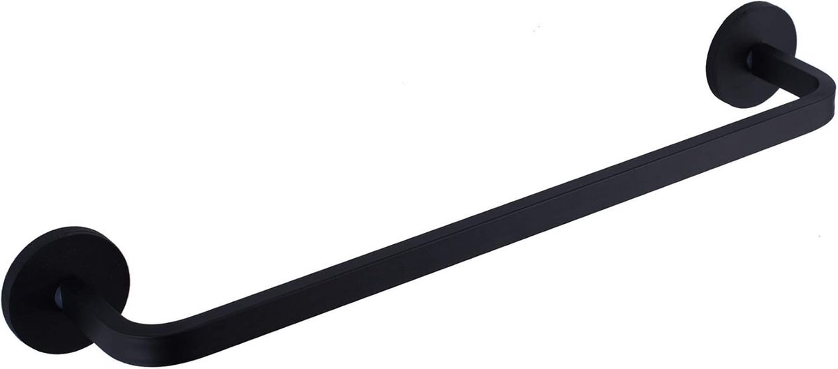 SnelShoppen - Magnetische Handdoekhouder voor Koelkast, Sterke Magneten, Handdoekrek, Zwart, Voor Keuken, Oven, Vaatwasser, Wasmachine, 1 Stuk