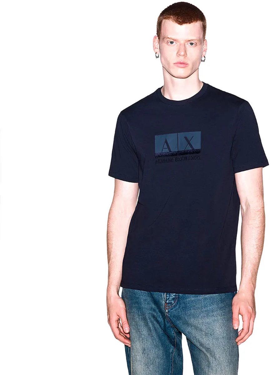 Armani Exchange Xm003037_af10356 T-shirt Met Korte Mouwen Blauw M Man
