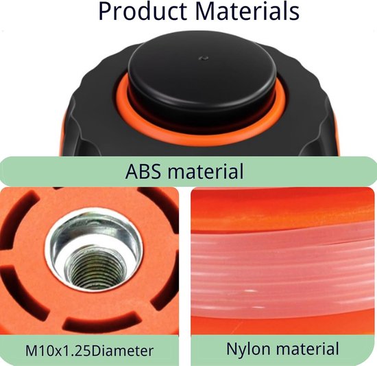 Bosmaaier Trimmerkop Bosmaaier Bosmaaier Accessoires Trimmerkop voor McCulloch Fit B26Ps T26Cs MT260CLS Rep 5310250-01 Zwart van Bosma — afbeelding 5