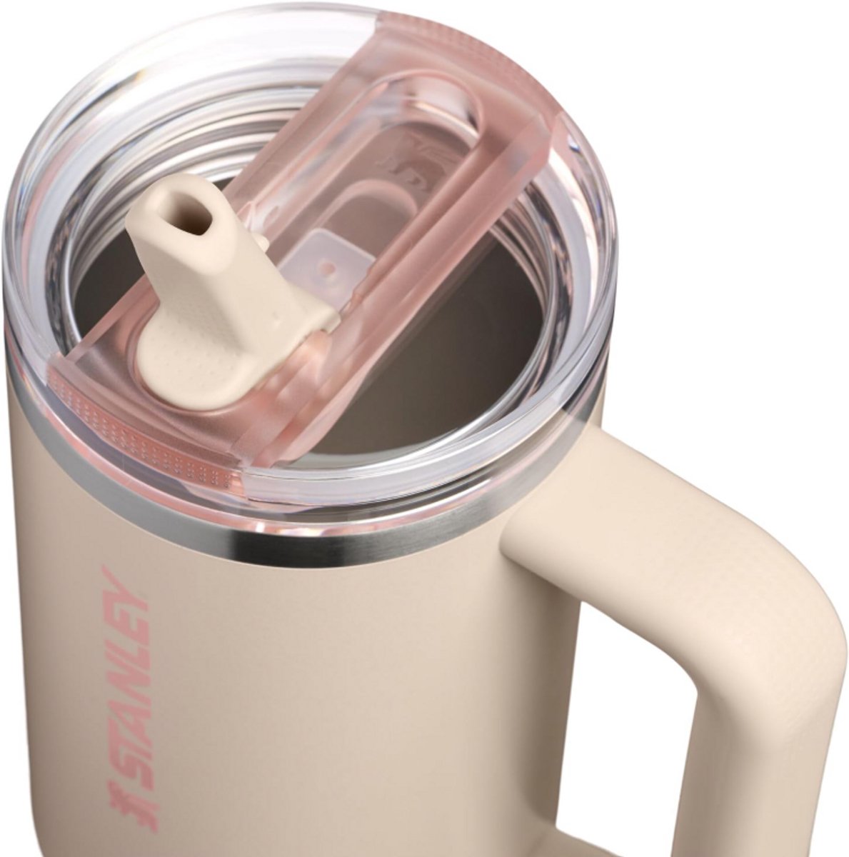 STANLEY Quencher ProTour Flip Straw Tumbler 0,89L (Champagne) – Lekvrije Thermosbeker met Flip Straw & Handvat – Geïsoleerd RVS – BPA-vrij – foto 2