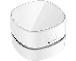 Desktop Stofzuiger - Mini Stofzuiger - Tafel Reinigen - Draadloos Werking - 9x9x8 cm - Wit