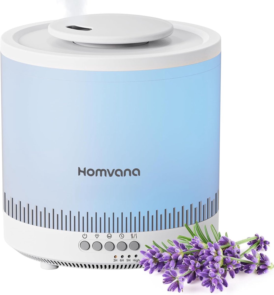 SnelShoppen - Luchtbevochtiger slaapkamer 1,5L - Kleine luchtbevochtiger voor baby- en kinderkamer - 3-in-1 Diffuser voor planten, slaapcomfort en gez