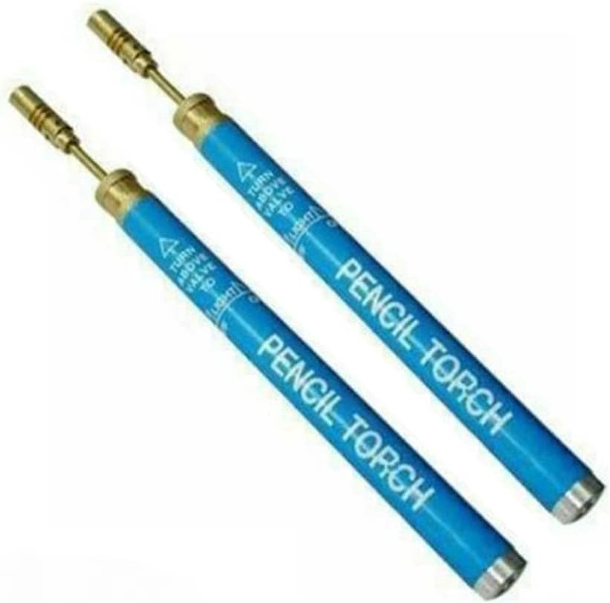 SnelShoppen - 2 Stuks Draadloos Hervulbaar Butaan Gas Micro Potlood Airbrush Soldeerbout - Blauw - Voor Soldeerwerk, Modelbouw, Creatieve Projecten