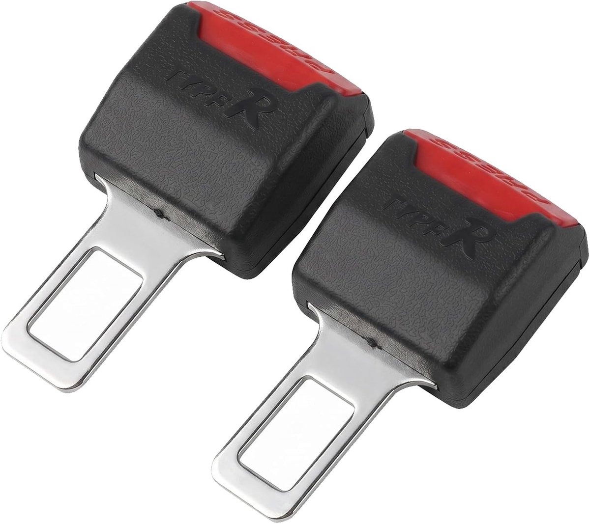SnelShoppen - Pack van 2 Universele Zittingriem Clips voor Meer Comfort, Zwart, Hoogwaardige ABS, Auto Accessoires, Praktisch voor Kinderen, Reis, Vei