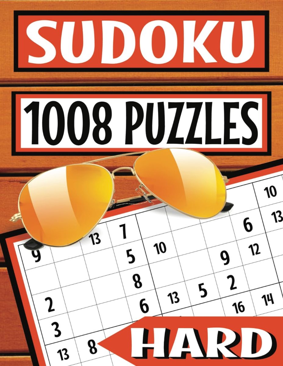 SnelShoppen - Hard Sudoku Boek met 1008 Moeilijke Logische Puzzels op 12x12 en 16x16 Roosters, Zes per Pagina met Eenvoudige Instructies, Groot Formaa