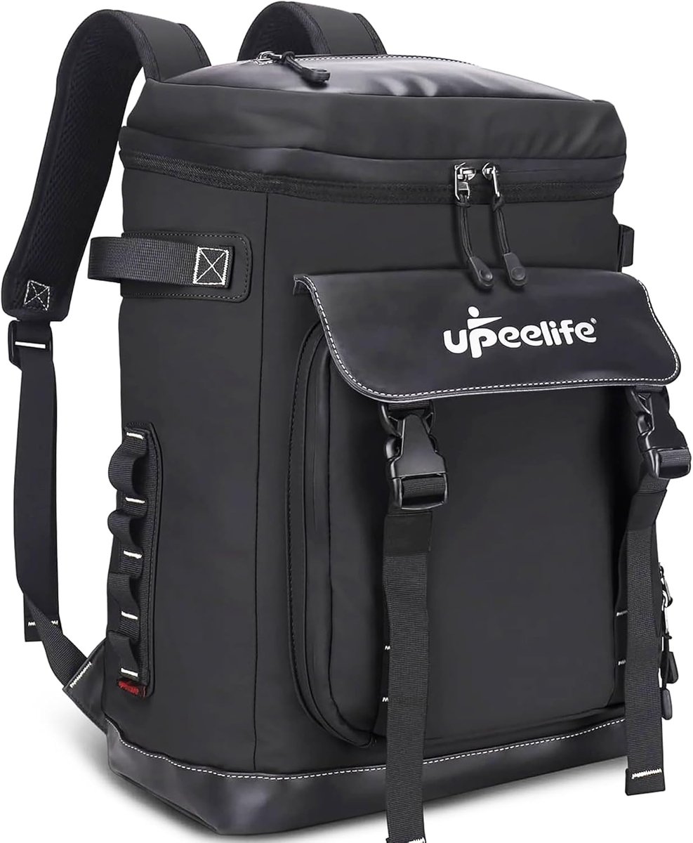SnelShoppen - Grote Koelrugzak 30 Liter - Waterdichte Geïsoleerde Picknick Rugzak voor Mannen en Vrouwen - Ideaal voor Kamperen, Strand en Hiking - Zw