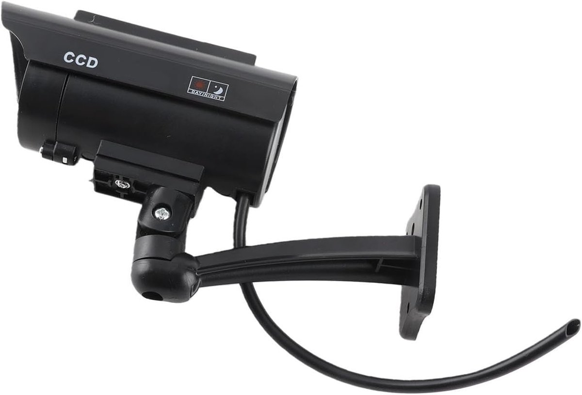 SnelShoppen - Solar Powered Dummy Fake Surveillance Camera - Waterdichte Bullet Vorm Beveiligingscamera met Flitsende LED Licht - Anti-diefstal voor B