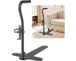 SnelShoppen - LIROPAU Stand Aid Bench voor Senioren, Verstelbaar, Ergonomisch, Met Bekerhouder, Valpreventie, 6 Hoogte-instellingen, Mobiliteitshulp v