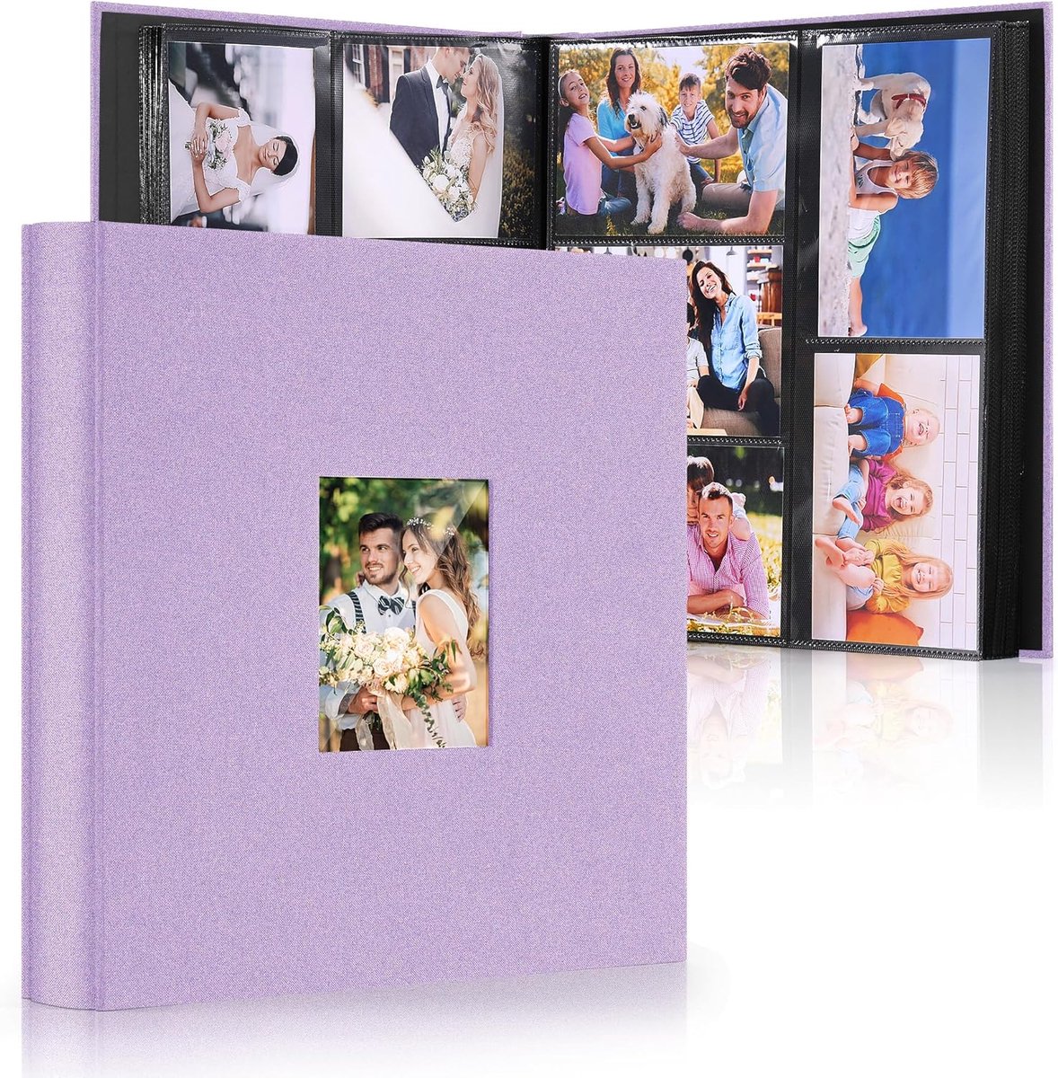 SnelShoppen - Groot Fotoalbum Insteekalbum voor 600 Foto's (10x15 cm) - Linnen Binding - Personaliseerbaar - Ideaal voor Familie, Bruiloften, Reizen e