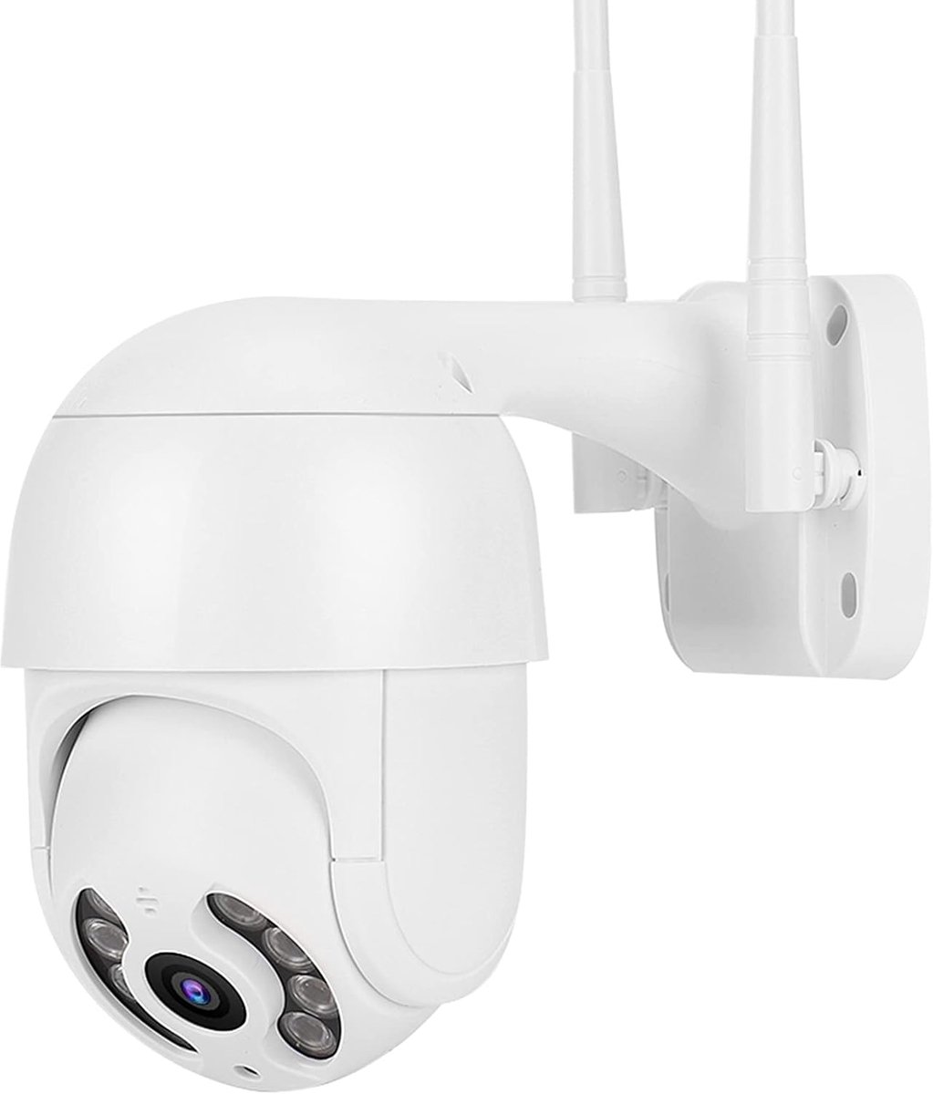 SnelShoppen - 2in Waterdichte PTZ Dome Camera 1080P WiFi Beveiligingscamera met 8 Lichten, H.264 Videocodering, Ethernet Interface, Voor Binnen en Bui