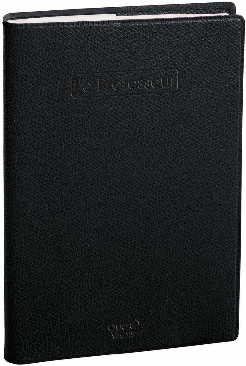 Thijox - Quo Vadis Impala schoolagenda/weekkalender 'le Professeur', 11 x 9 cm, zwart, voor docenten, jaar 2016-2017, cijfers bijhouden, tijd organise