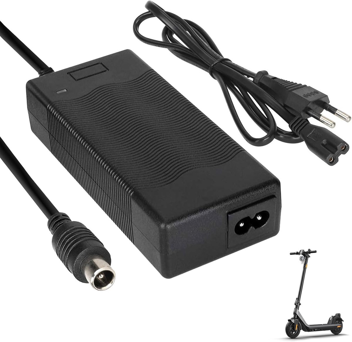 SnelShoppen - 42V 2A Elektrische Scooter Oplader, Snellader voor Xiaomi M365, Pro 2, Mi 3, 1s, 36V Universele Lithium Acculader voor Ninebot G30/E/F S
