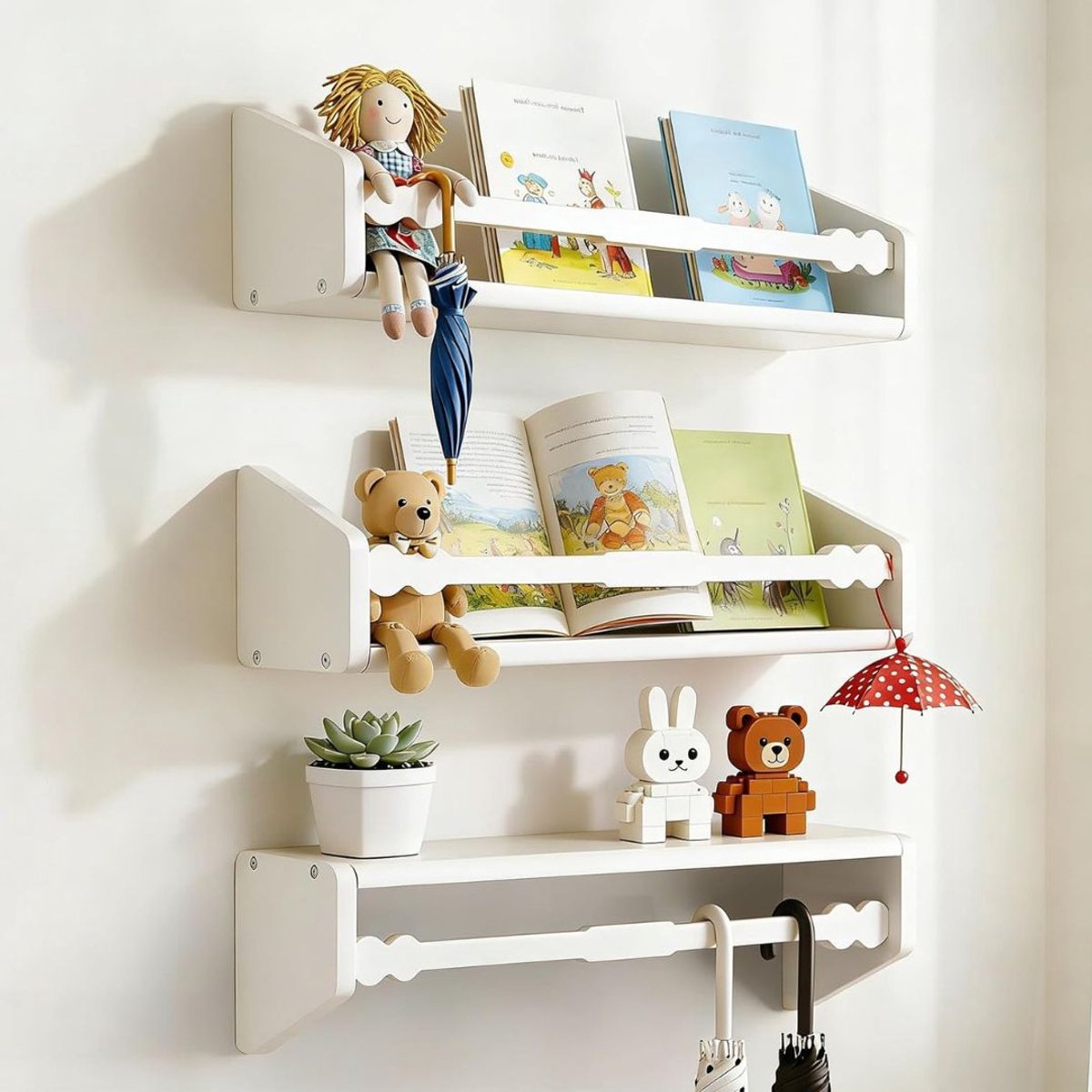 CLGP® Boekenplank Set - Zwevende Planken - Boeken Presenteren - Wit