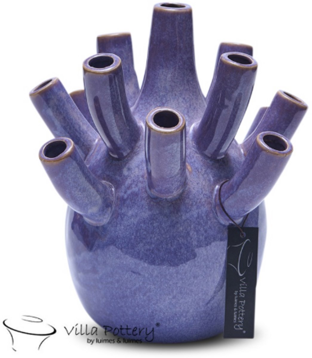 Vaas - Villa Pottery - Woondecoratie - Keramiek - Decoratie - Voorjaarscollectie - Waterdicht - Pinokkio 1_3 Purple