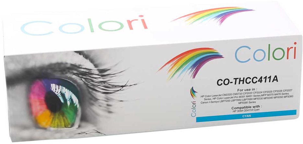 Colori huismerk toner geschikt voor HP 305A CE411A Cyan LaserJet Pro 300 M351A M375nw M451dn M451dw M451nw M475dn M475dw