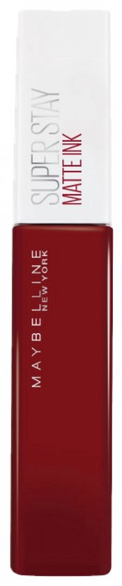 Rode Maybelline SuperStay Matte Ink lippenstift verpakking.