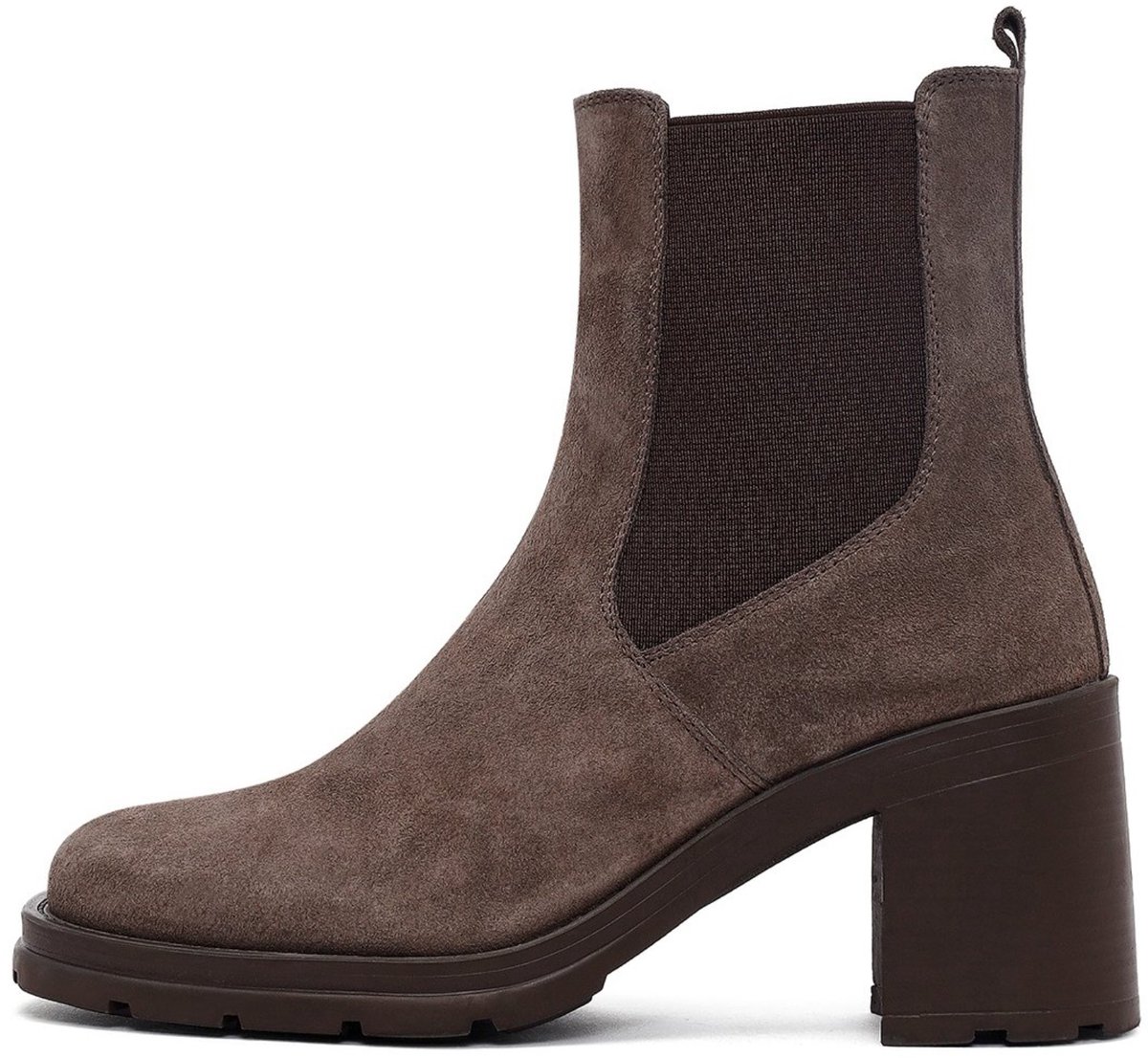 DERIMOD Heeled Ankle Boots Leather Heeled Ankle Boots