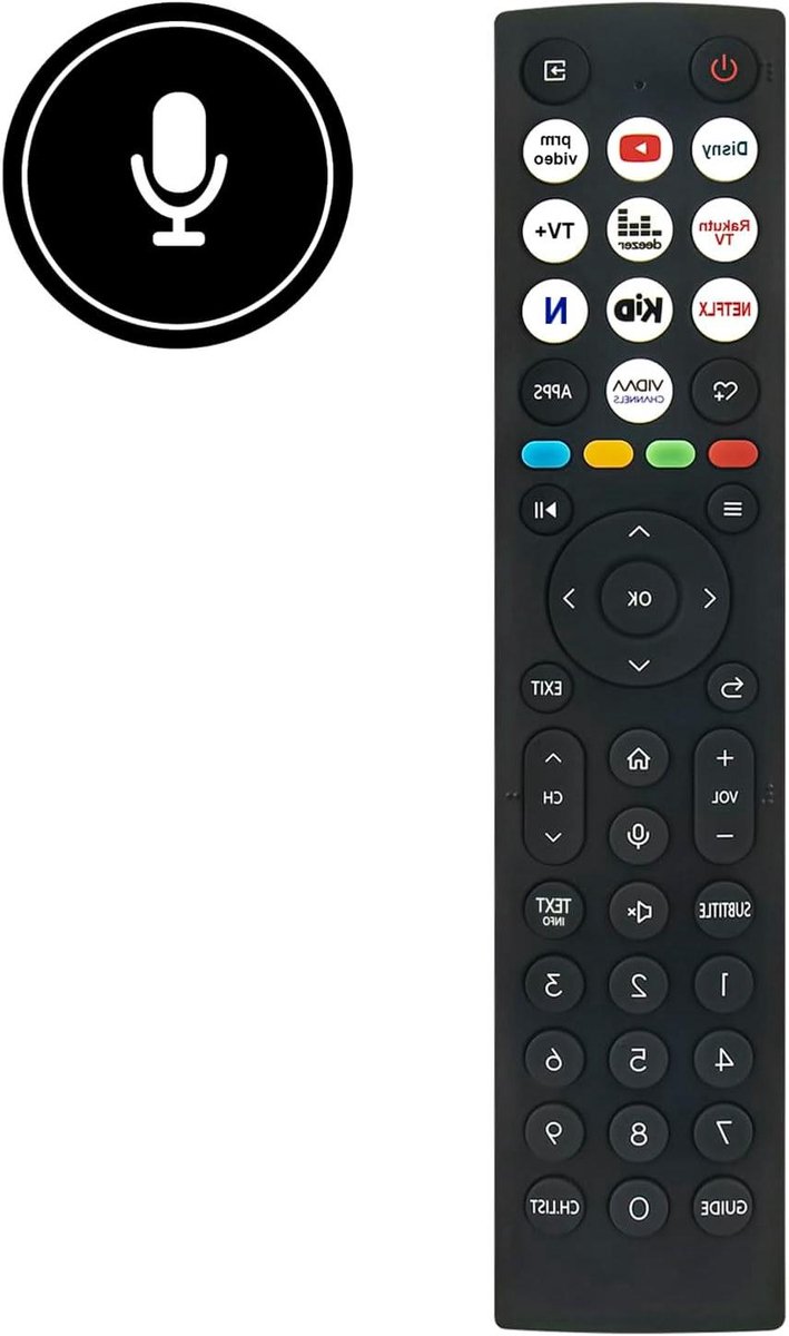 Vervangende Afstandsbediening - Universele Controller - TV Bediening - Geen Programmering Nodig - 10 Meter Bereik - Zwart