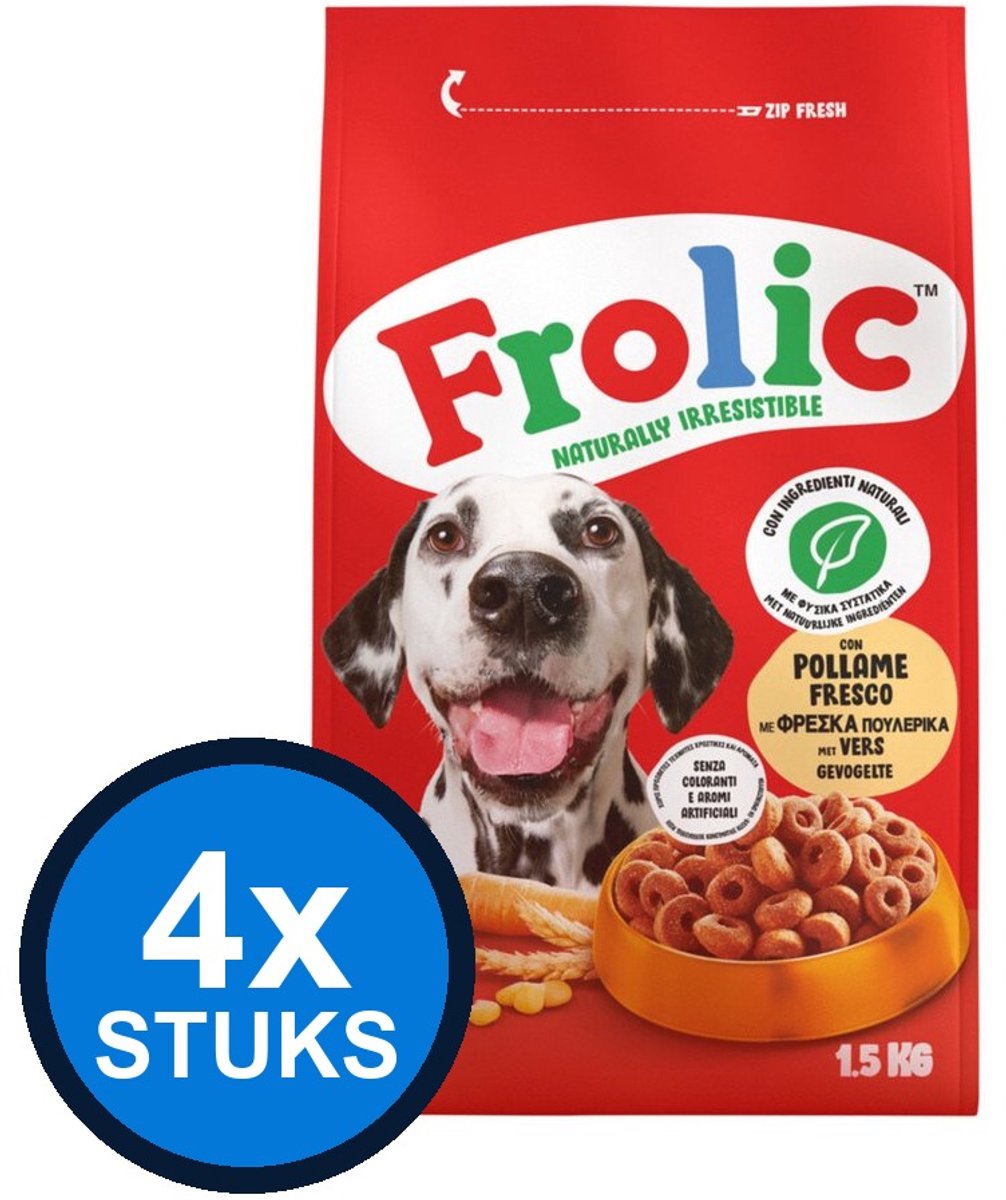 Frolic Frolic - droog gevogelte 1,5kg - Hondenvoer - 1.5 kg