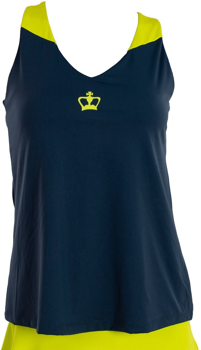 Zwart Crown Rodas T-shirt Azul/Amarillo - XS