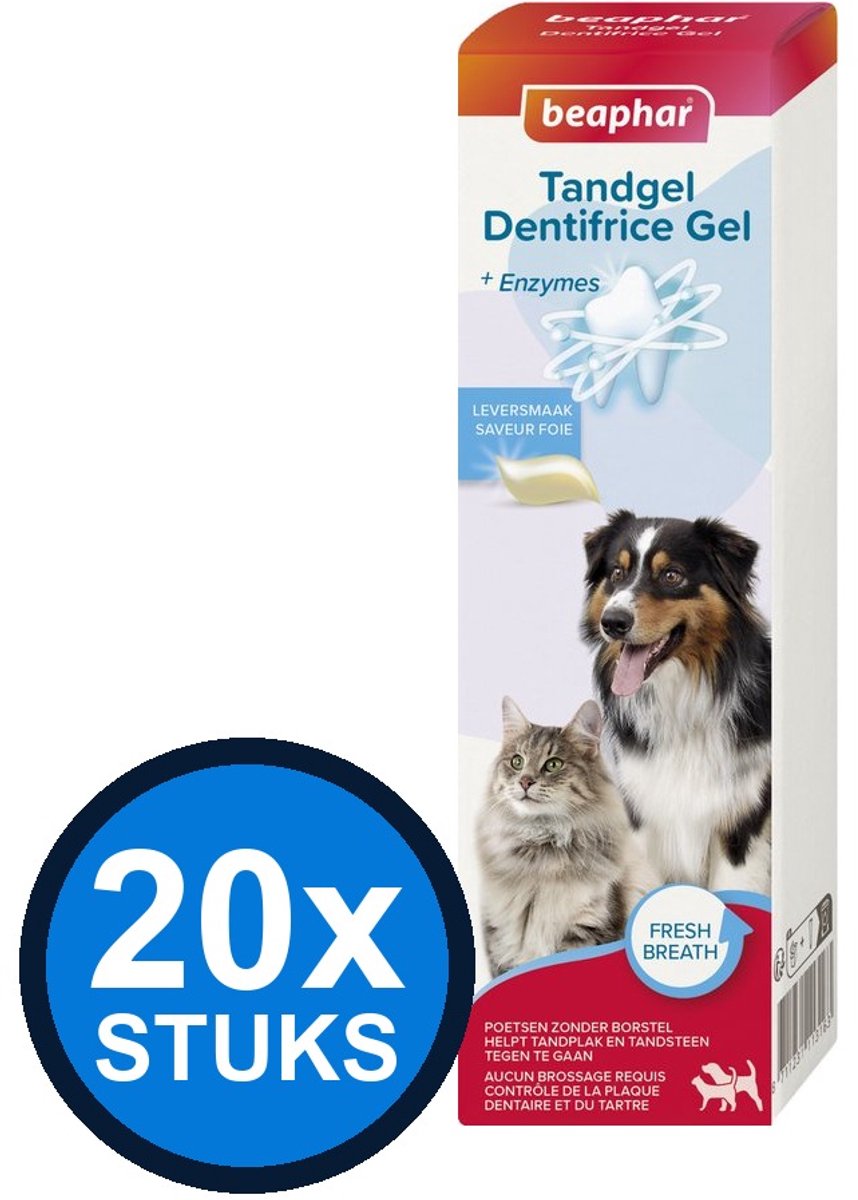 20x Beaphar - tandgel 100gr - Dierenverzorging