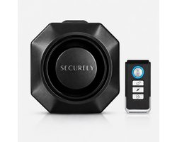 Securely Pro Fietsalarm met Afstandsbediening – 110 dB – IP65 Waterbestendig – USB-C Oplaadbaar – 70 Meter Bereik – 7 Gevoeligheidsstanden – Anti-Diefstal Alarm voor Fiets, E-bike, Fatbike, Scooter, Step, Motor en Camper