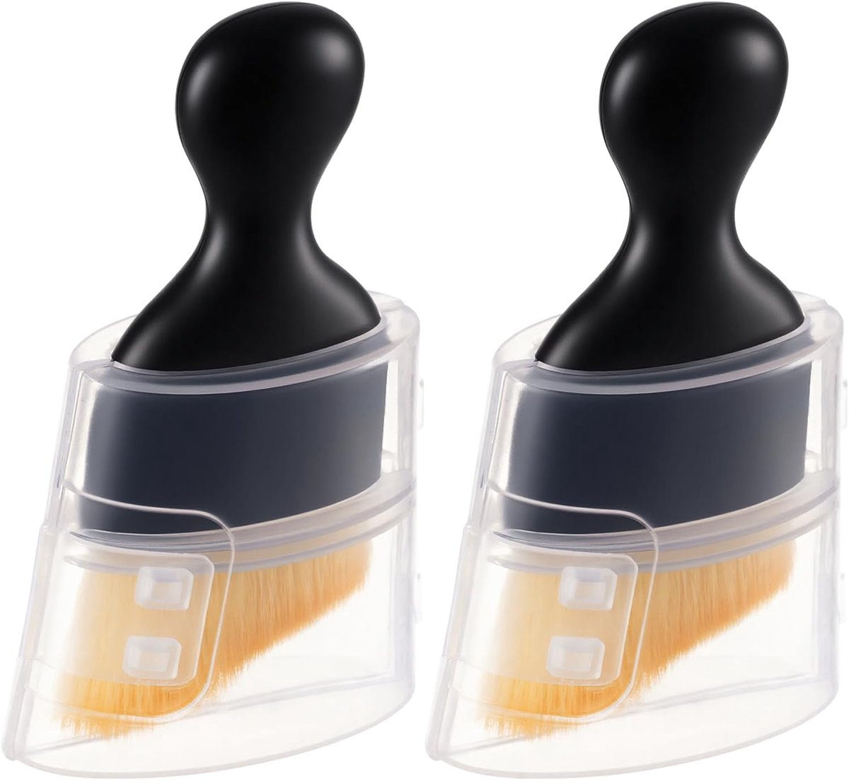 SnelShoppen - Car Dust Brush Set 2 Stuks - Microfiber Interieur Borstels - Curved Design voor Dashboard en Luchtuitlaten - Effectieve Stofverwijdering