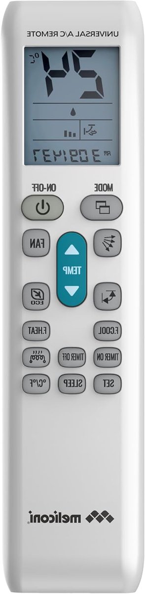 Universele Airco Afstandsbediening - Airco Controller - Airco Bediening - Permanent Geheugen - 15 Knoppen - Wit