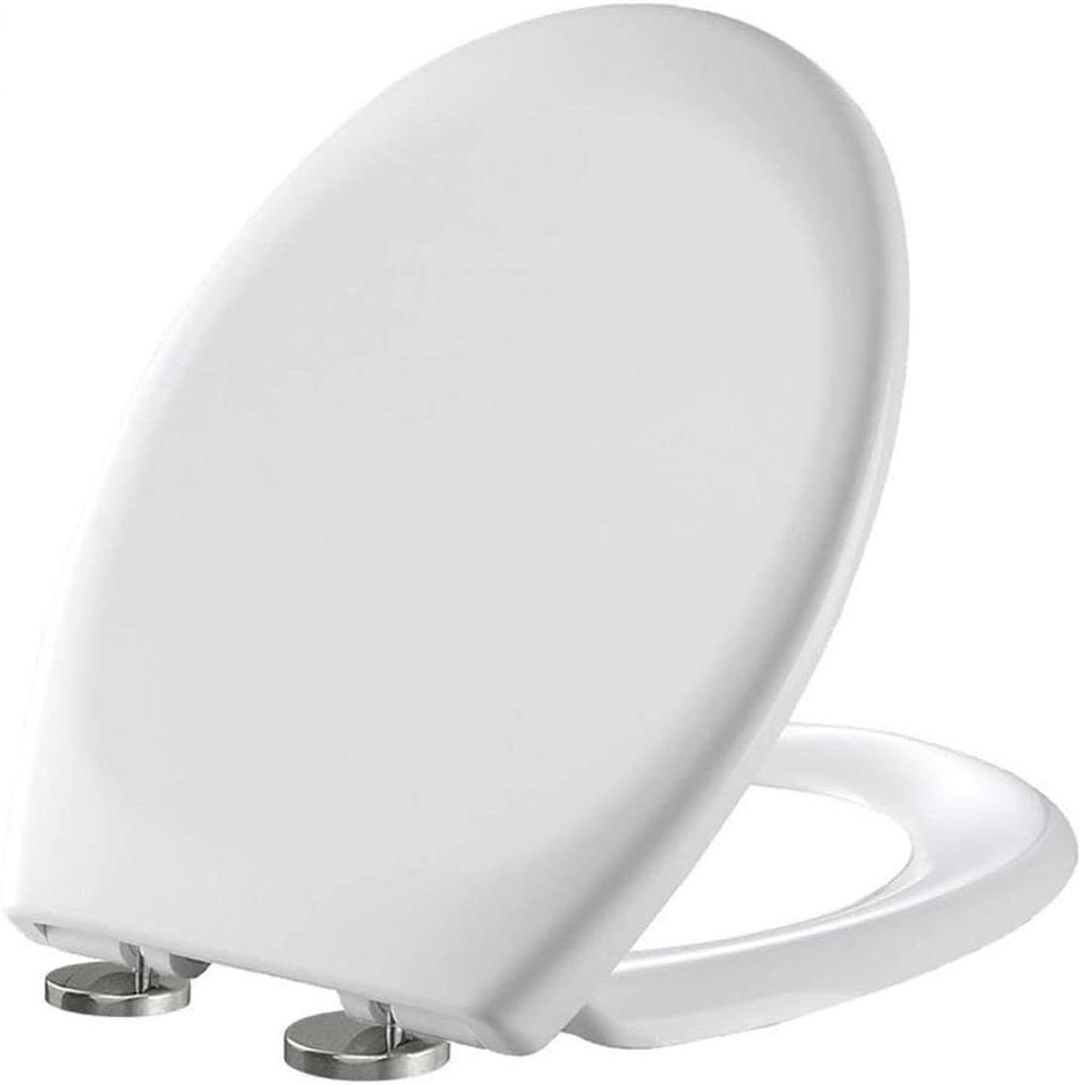 Toiletbril - WC Deksel - Badkamer Upgrade - Zachte Sluiting - 41 x 35 cm - Wit