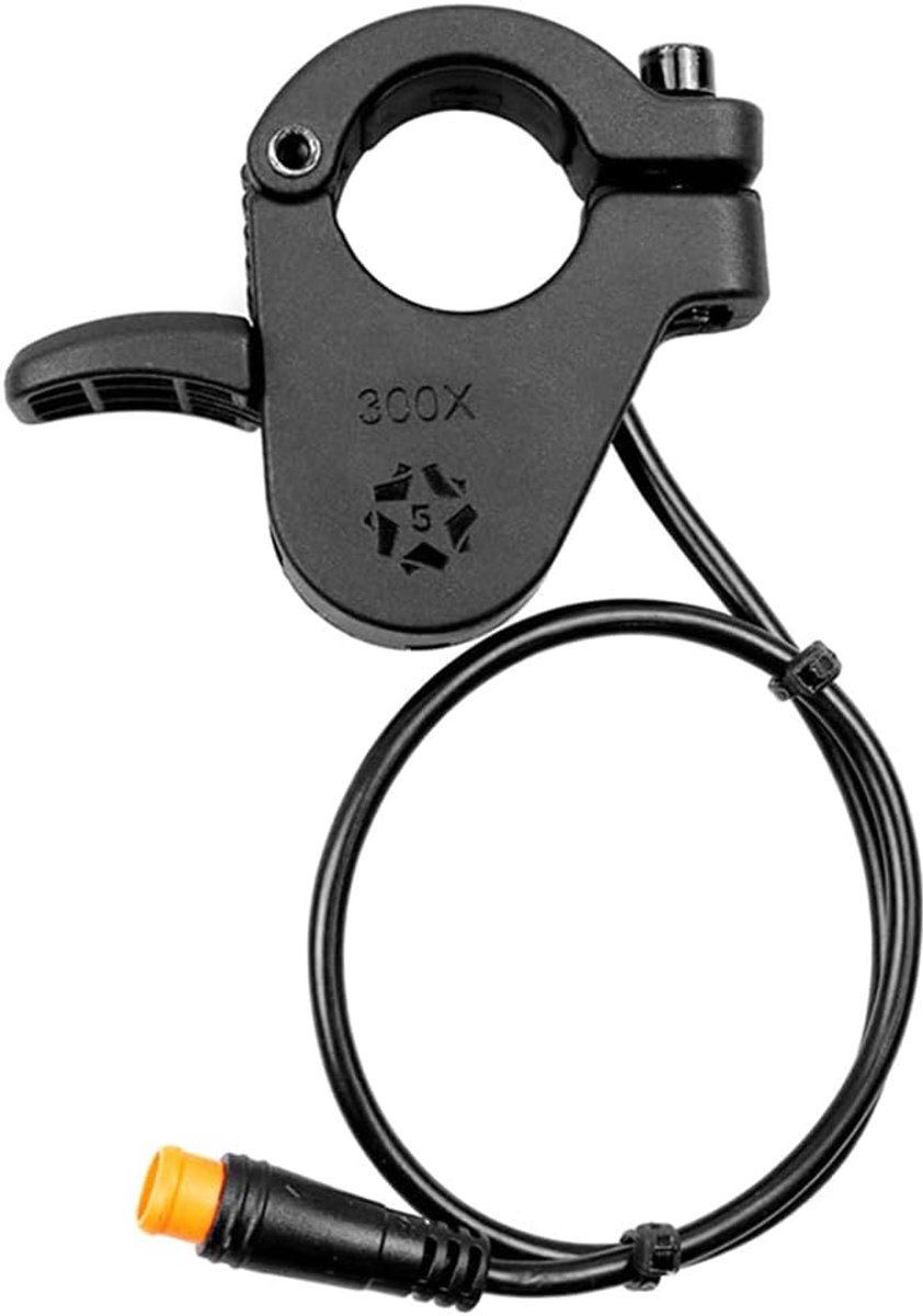 SnelShoppen - Ebike Throttle 300X Elektrische Scooter Throttle met Snelle Ontkoppeling, Waterdichte Kabel, 3-Pins, Flexibele Montage voor Handvatten